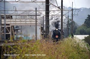 「快速 SLみなかみ物語」敷島駅通過
